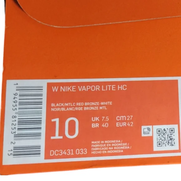 Nike Vapor Lite HC Women’s Tennis Shoes New Size 10 - Picture 5 of 6